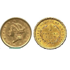 Монета 1 долар США 1853 рік, якісний сувенір.