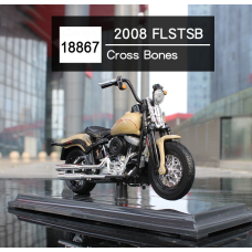 Модель мотоцикла Harley-Davidson 18867-2008-FLSTSB Cross Bones Maisto, масштаб 1:18