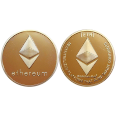Пам“ятна колекційна монета, віртуальний Ethereum, голд