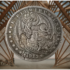 Монета сувенірна долар США Банк 1921 Дракон і лев Hobo Coin Morgan