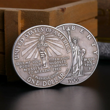 Монета Долар США 1906 Статуя Свободи. сувенірна