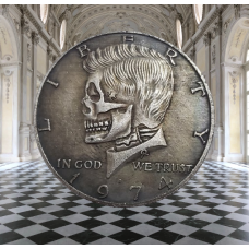 Американська срібна монета 1/2 доллара 1974г (50 ЦЕНТІВ)