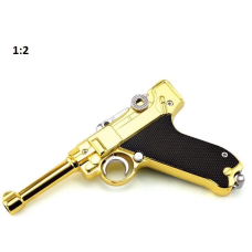 Макет модель пістолета Luger P08 9mm Вальтер Парабелум у масштабі 1:2 Голд
