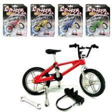 Ігровий набір для пальців Mini Fingerboard Skate Finger BMX, Велосипед + ключі та замок