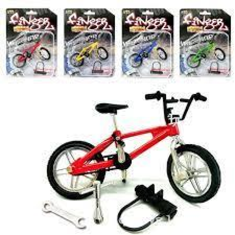 Ігровий набір для пальців Mini Fingerboard Skate Finger BMX, Велосипед + ключі та замок