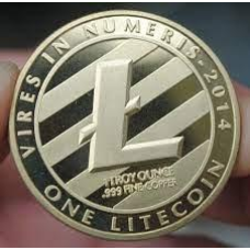 Litecoin Satori, металева монета з покриттям, пам“ятна монета
