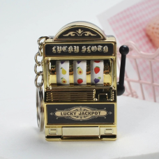 Брелок Ігровий автомат Однорукий Бандит Lacky Slot (колір голд)