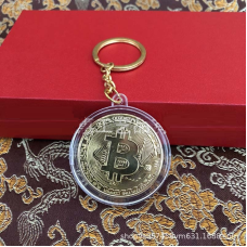 Брелок у формі монети Bitcoin Біткоїн у капсулі