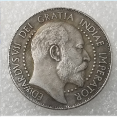 Сувенір Монета Великобританії Подвійний флорин 1902. Король Едуард VII/ Герби