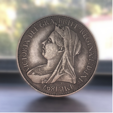 Сувенір монета 1 фунт 1897 року Великобританія Королева Вікторія