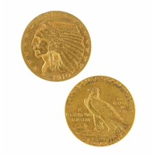 Сувенір Золота монета 2,5 Доларів “Голова Індица“ 1908-1929 “Indian Head“
