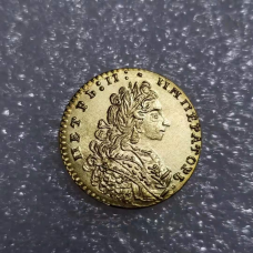 Сувенір монета 1 червонець 1729 року Петро II, імітація рідкісної золотої монети