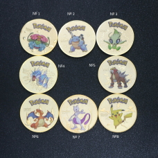 Сувенірна монета аніме Покемон Pokemon (No 1, 2, 5)