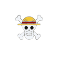 Значок, брош Череп і кістки, пін металевий Ван Пис One Piece