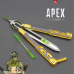 Брелок модель ніж метелик 21 см (з чохлом), касплів із гри APEX Legends Games Octane Butterfly Knife