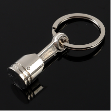 Брелок для ключів, поршень хромований, Engine Keychain