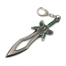 Брелок для ключів модель зброя Меч метелик 12 см, коплей Dota 2 Keychain — Butterfly метал