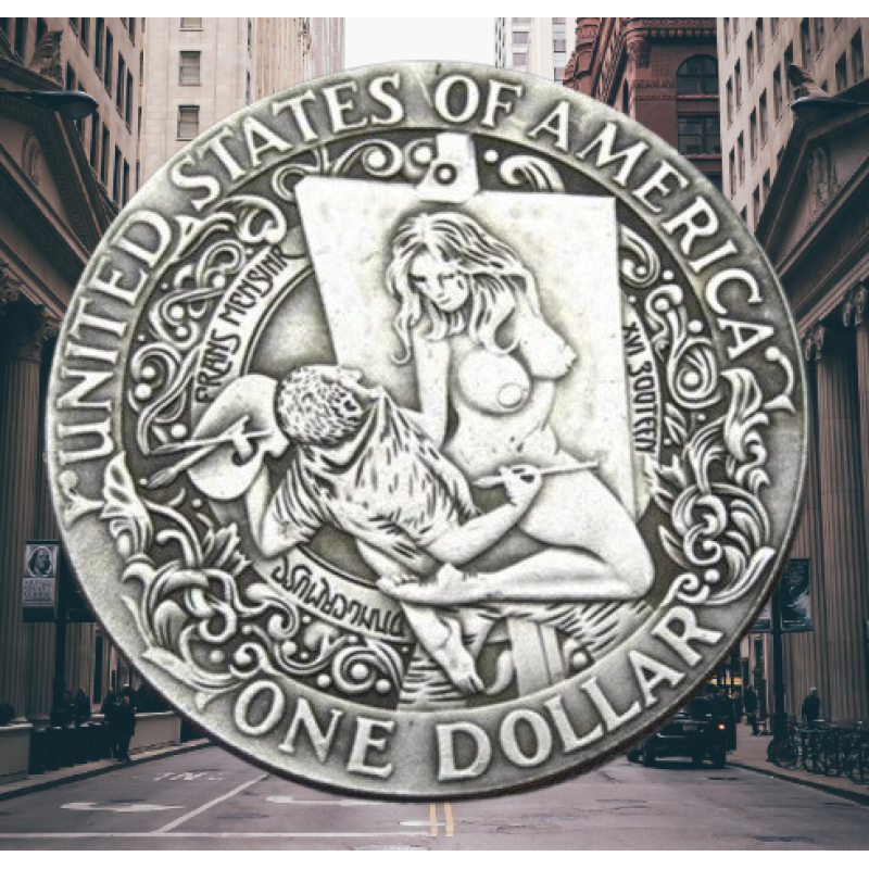 Монета сувенір, долар США 1881р “Хужник“. Серія монет Commemorative Coin American Morgan