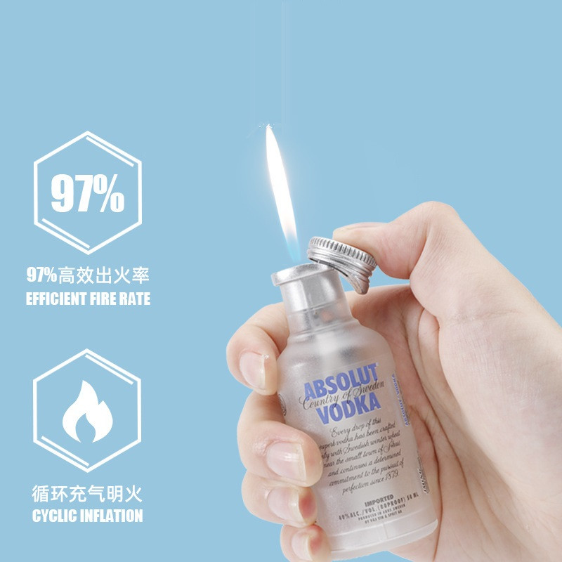 Запальничка газова Vodka Absolut, у формі пляшки горілки Абсолют
