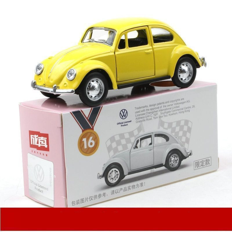 Автомодель Легкосплавна автомобіля Volkswagen Beetle РУК (розмір 1:38)