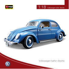 Модель автомобіля Bburago 1:18 Volkswagen Beetle 1955 року синій Жук