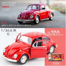Автомодель Легкосплавна автомобіля Volkswagen Beetle РУК (розмір 1:36) 1967г