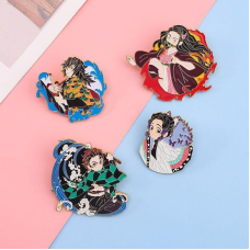 Значок аніме Demon Slayer: Kimetsu no Yaiba, модна брошка Kimetsu no Yaiba Танджіро Незуко Метелик Ніндзя Томі