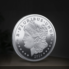 Сувенір монета 1 дол США моргана 2024 г сильвер, American Morgan Dollar