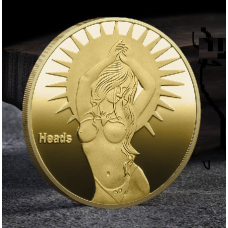 Сувенір монета Lucky Lady Coin сексуальної леді голд, монета богині Сонця та Місяця