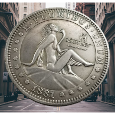 Монета сувенірний долар США Hobo Coingred «Грехи божественного». Coin American Morgan