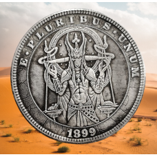 Сувенір монета долар СШАang 1899г “Рівновага Анубіса“. Hobo Coin American Morgan