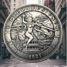 Сувенір монета долар СШАang 1881г “Він мій“. Hobo Coin American Morgan