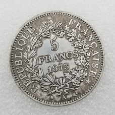 Сувенir Монета Франції Третя Республіка 5 франк, 1873 Геркулес