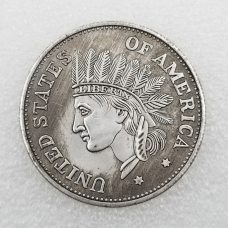 Монета сувенірна, долар США Hobo Coingram 1851г “Голова Стразинці“. Coin American Morgan