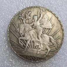 Сувенір пам“ятна монета Мексики номіналом 1 песо 1909 року