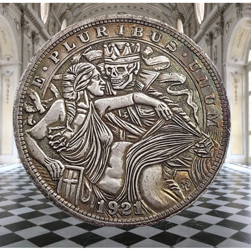 Сувенір монета долар США Банк 1921г “Будь своєю королевою“. Hobo Coin American Morgan Forever Yours