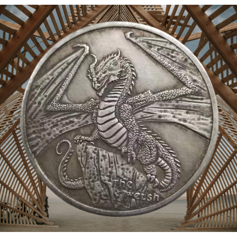 Сувенір монета долар СШАang “Валійський Дракон“. Hobo Coin American Morgan