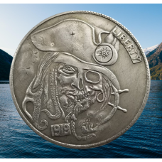 Сувенір монета долар США OFL 1919г “Пірат Капітан Джек Воробей“. Hobo Coin American Morgan