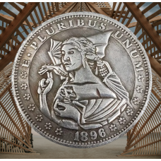 Сувенір монета долар СШАang 1896 г “Королева драконів“. Hobo Coin American Morgan
