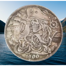 Сувенір монета долар СШАang 1900 г “Капотанша піратів“. Hobo Coin American Morgan