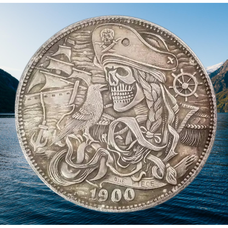 Сувенір монета долар СШАang 1900 г “Капотанша піратів“. Hobo Coin American Morgan