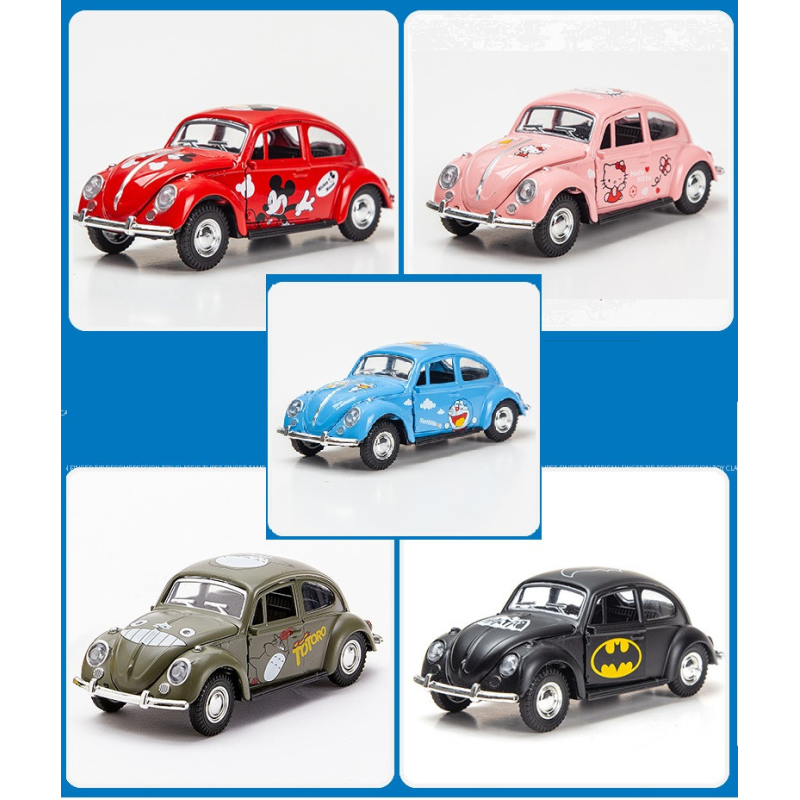 Автомодель автомобіля Volkswagen Beetle РУК (розмір 1:32) 1967г ГРАФИТИ
