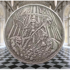 Сувенір монета долар США “Ангел Смерті в аду з демомами“. Hobo Coin American Morgan