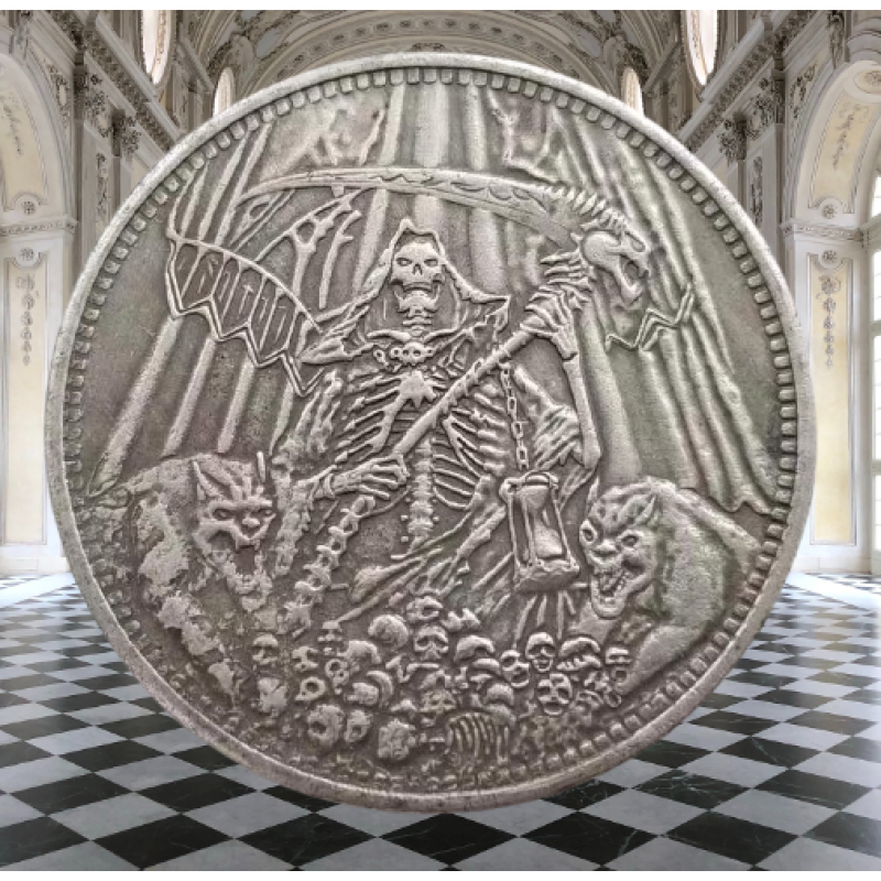Сувенір монета долар США “Ангел Смерті в аду з демомами“. Hobo Coin American Morgan