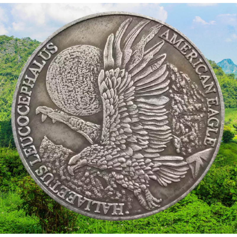 Сувенір монета долар США Банк “Білоголовий орлан“. Hobo Coin American Morgan