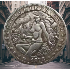Сувенір монета долар США 1878гang “Кін-конг і дівчина“. Hobo Coin American Morgan