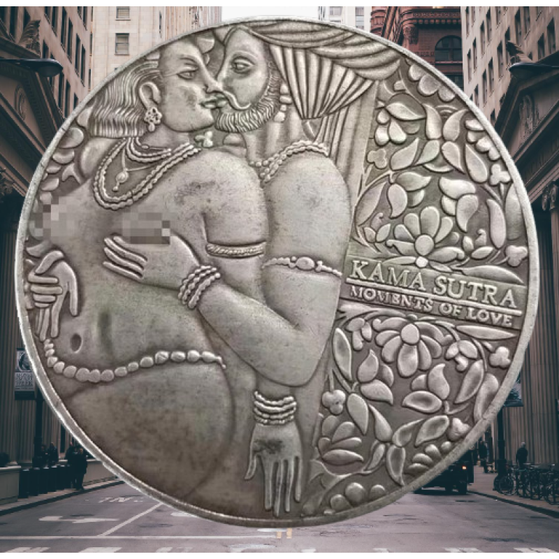 Сувенір монета долар США “Камасутра“. Hobo Coin American Morgan
