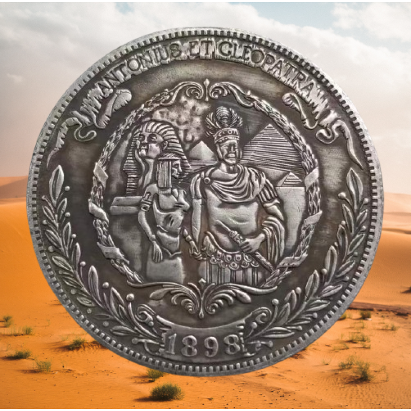 Сувенір монета долар СШАang 1898г “Антійний і Клеопатра“. Hobo Coin American Morgan