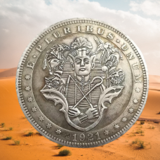 Сувенір монета долар США Банк 1921г “Фараон і боги егіпту 2“. Hobo Coin American Morgan