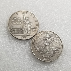 Сувенір монета 1 долар США 1906г “Острів Елліс“.